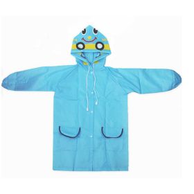 THC Thai Shop Funny Rain Coat (Option: Blue-M)