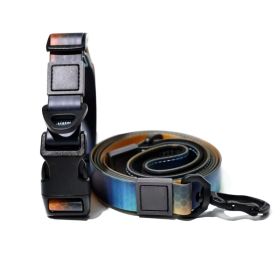 Heat Transfer Printing PVC Coated Rubberized Waterproof Traction Rope Set (Option: Blue-15mm)